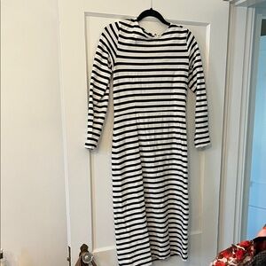 J. Crew Monochrome Striped dress